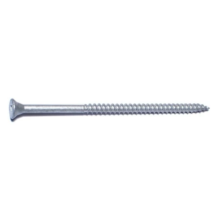 #10 X 4 Silver Ruspert Coated Steel Square Drive Deck Screws - Bugle Head