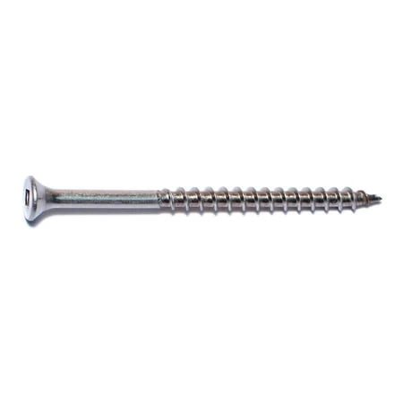 #10 X 3 Stainless Steel Square Drive Bugle Head Deck Screws - 18-8 Grade