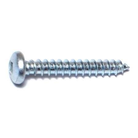 #12 X 1-1/2 Zinc Plated Steel Square Drive Pan Head Sheet Metal Screws