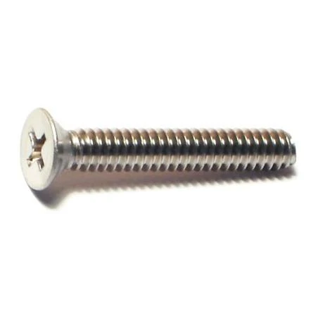 #10-24 X 1-1/4 Stainless Steel Phillips Flat Head Machine Screws - 18-8 Coarse Thread