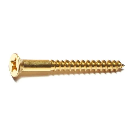 #10 X 2 Brass Phillips Flat Head Wood Screws - Durable And Versatile Fasteners