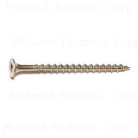 Square Drive All Purpose Screws 6 X 2-1/4 Yellow Zinc - Durable Fasteners For Various Applications