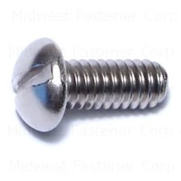 Slotted Round Machine Screws 1/4-20 X 5/8 Stainless Steel - Durable Fasteners