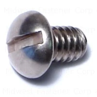 Slotted Round Machine Screws 1/4-20 X 3/8 Stainless Steel - Durable Fasteners