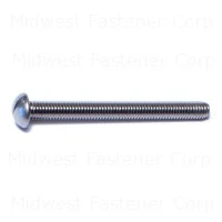 Slotted Round Machine Screws 10-32 X 2 Stainless Steel - Durable Fasteners