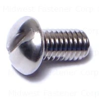 Slotted Round Machine Screws 10-32 X 3/8 Inch Stainless Steel - Durable Fasteners
