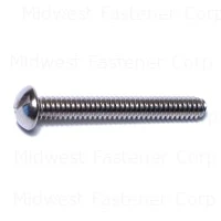 Slotted Round Machine Screws 10-24 X 1-1/2 Stainless Steel - Durable Fasteners