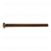 Slotted Round Machine Screws 10-32 X 3 Brass - Durable Fasteners For Various Applications