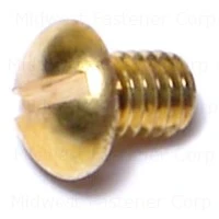Slotted Round Machine Screws 10-32 X 1/4 Inch Brass - Durable Fasteners