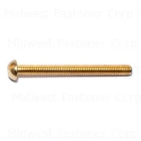 Slotted Round Machine Screws 10-32 X 2 Brass - Durable Fasteners For Various Applications