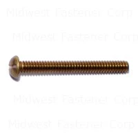 Slotted Round Machine Screws 10-24 X 1-3/4 Brass - Durable Fasteners For Various Applications