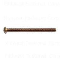 Slotted Round Machine Screws 8-32 X 2-1/2 Inch Brass - Durable Fasteners