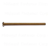 Slotted Round Machine Screws 8-32 X 3 Brass - Durable Fasteners For Various Applications