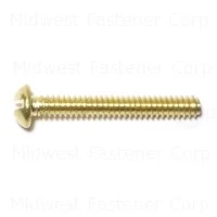 Slotted Round Machine Screws 6-32 X 1 Brass - Durable Fasteners For Various Applications