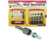 5 Piece Short Magnetic Nut Setter Set 1/4 Inch To 1/2 Inch