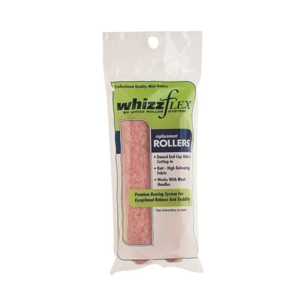 Whizz Flex Polyester 1/2 In. X 6.5 In. W Mini Paint Roller Cover For Semi Smooth To Semi Rough