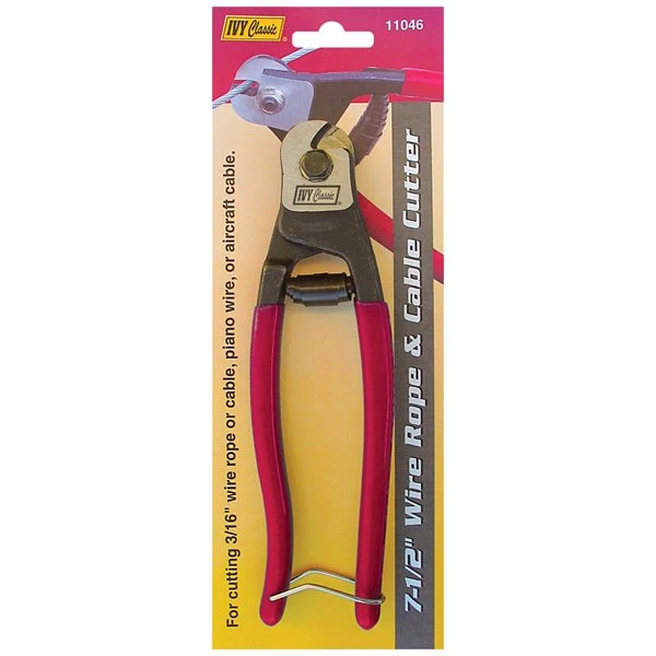 7-1/2 Inch Wire Rope Cable Cutter - Manual Adjustable Spring Return Tool