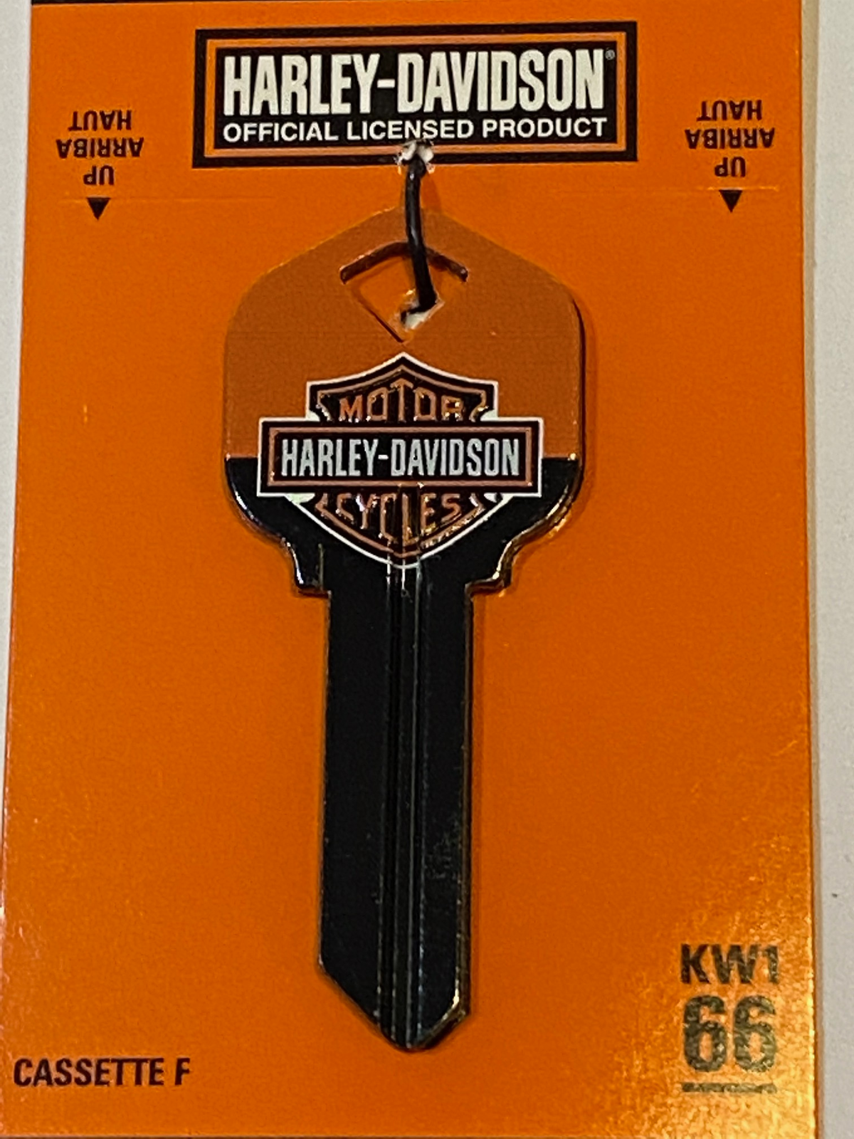 Kw1 Key Blank With Orange Logo Head - Model 87415