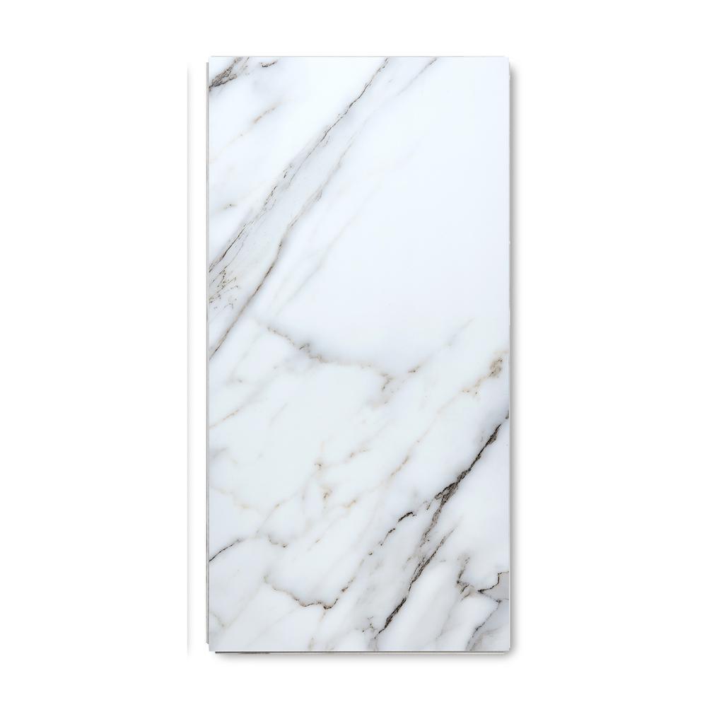Lucida Surfaces TerraCore Calacatta 12 in. W x 24 in. L Click-Lock Luxury Vinyl Tile (16 sq.ft. / Case)