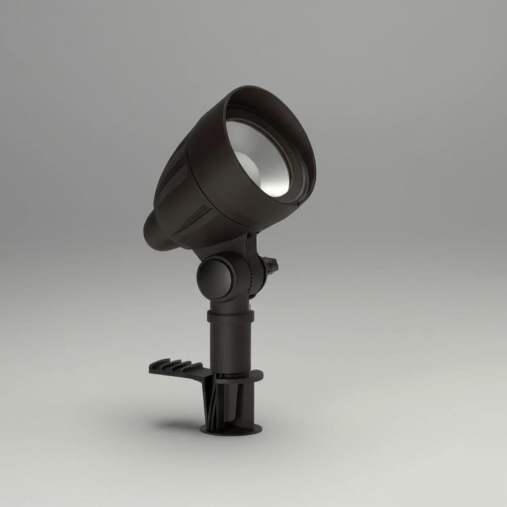 Hampton Bay 4.5-Watt Millennium Bronze Adjustable LED Landscape Flood Light