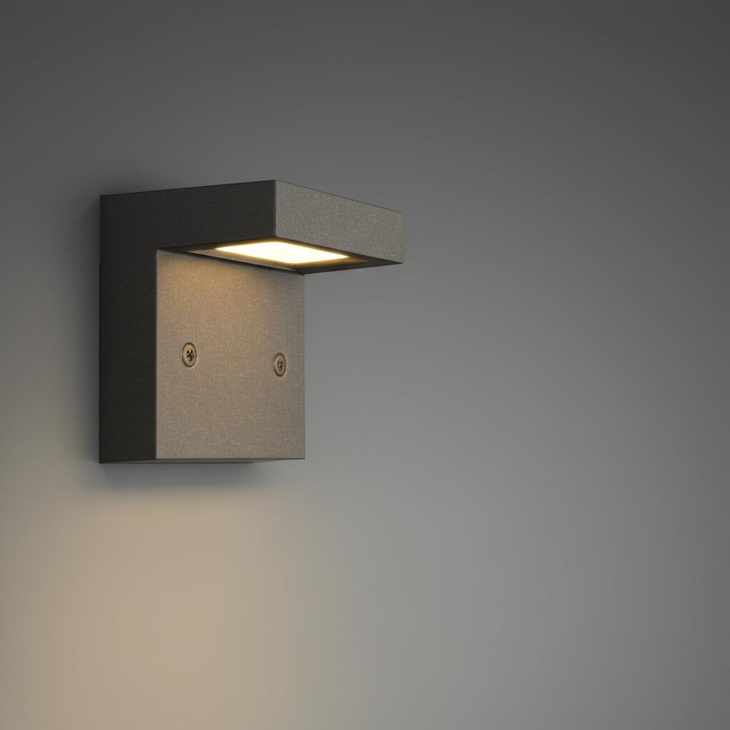 Hampton Bay 3-Watt Architectural Black Integrated LED Deck Light