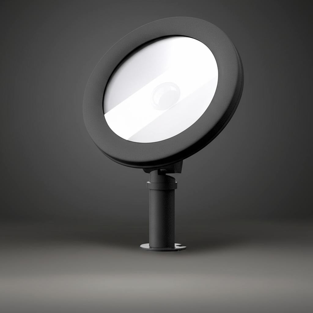 Hampton Bay Low-Voltage 50-Watt Equivalent Black Outdoor LED Landscape Wall Wash Light