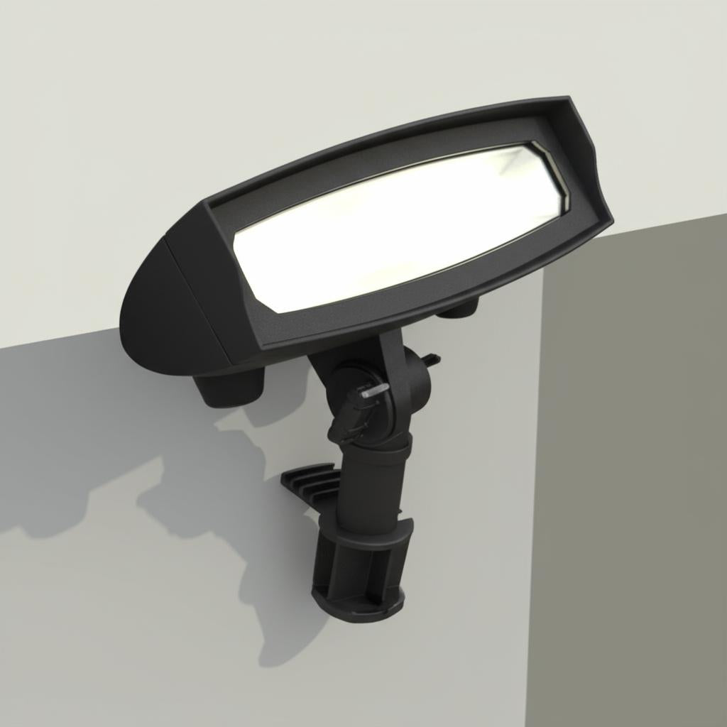 Hampton Bay Low Voltage Black LED Landscape Flood Light with Adjustable Light Color