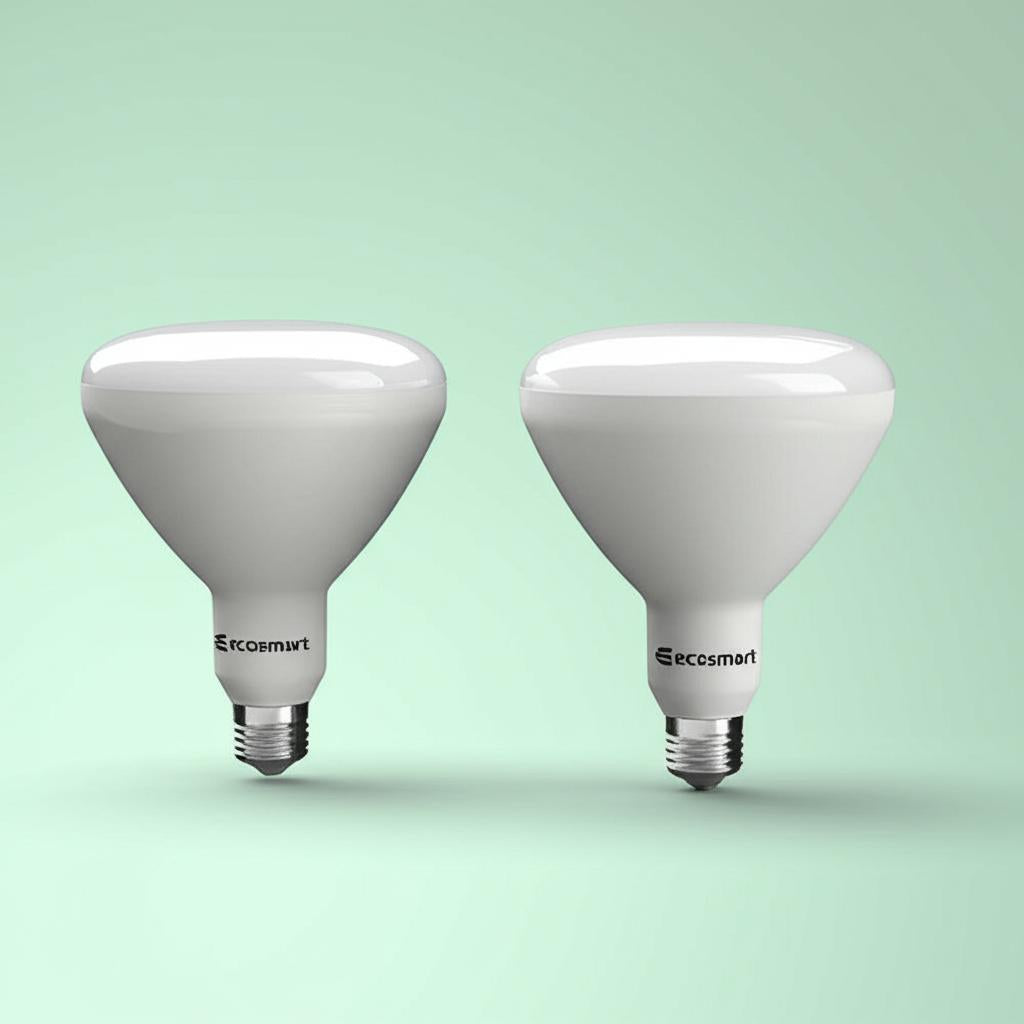 EcoSmart 75-Watt Equivalent BR40 Dimmable LED Light Bulb, Soft White, 6-Pack