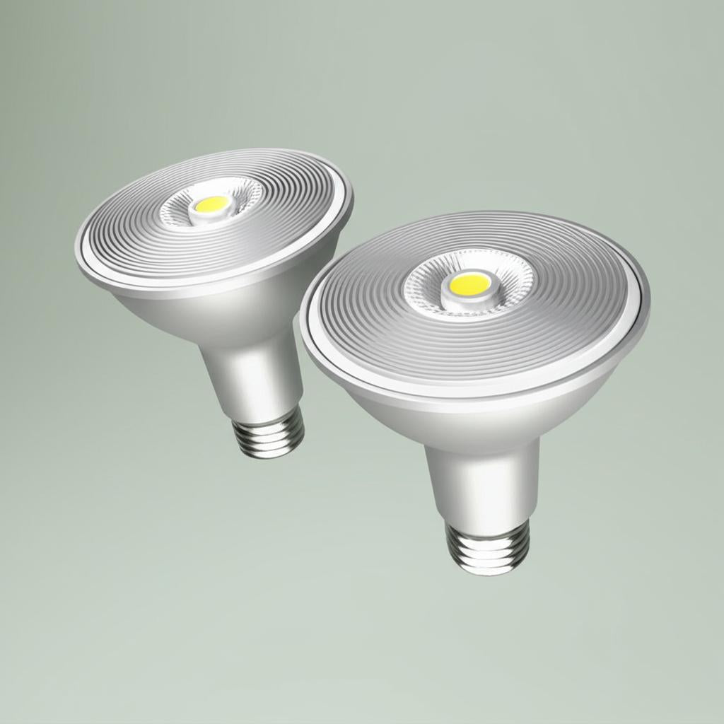 EcoSmart 75-Watt Equivalent PAR30 Dimmable Flood LED Light Bulbs - Bright White (2-Pack)