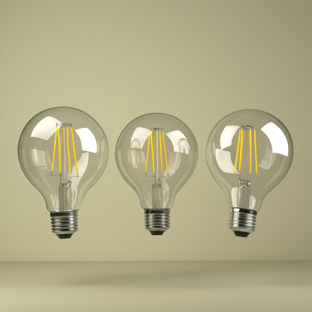 EcoSmart 40-Watt Equivalent G25 Dimmable LED Light Bulbs, Bright White, 3-Pack