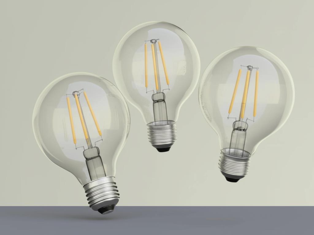 EcoSmart 60-Watt Equivalent G25 Dimmable LED Light Bulbs, Bright White, 3-Pack