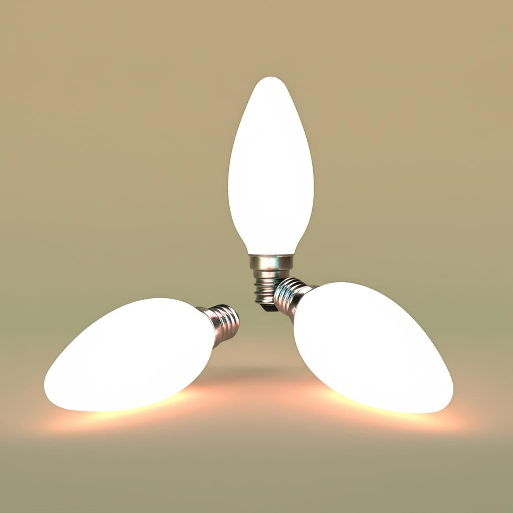 EcoSmart 60-Watt Equivalent B11 Dimmable ENERGY STAR LED Light Bulb Soft White (3-Pack)