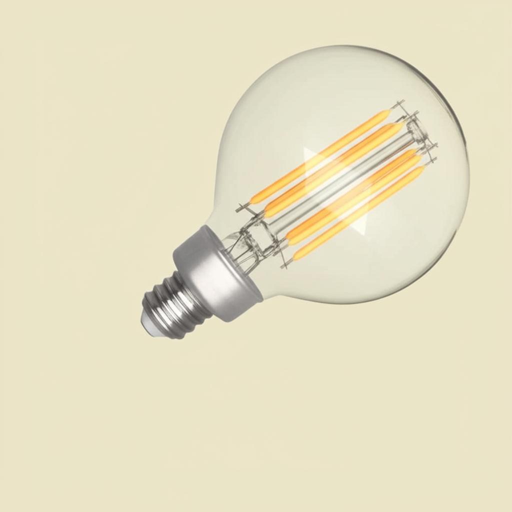 EcoSmart 60-Watt Equivalent G16.5 Globe Dimmable Frosted Glass Filament Vintage LED Light Bulb Soft White (3-Pack)