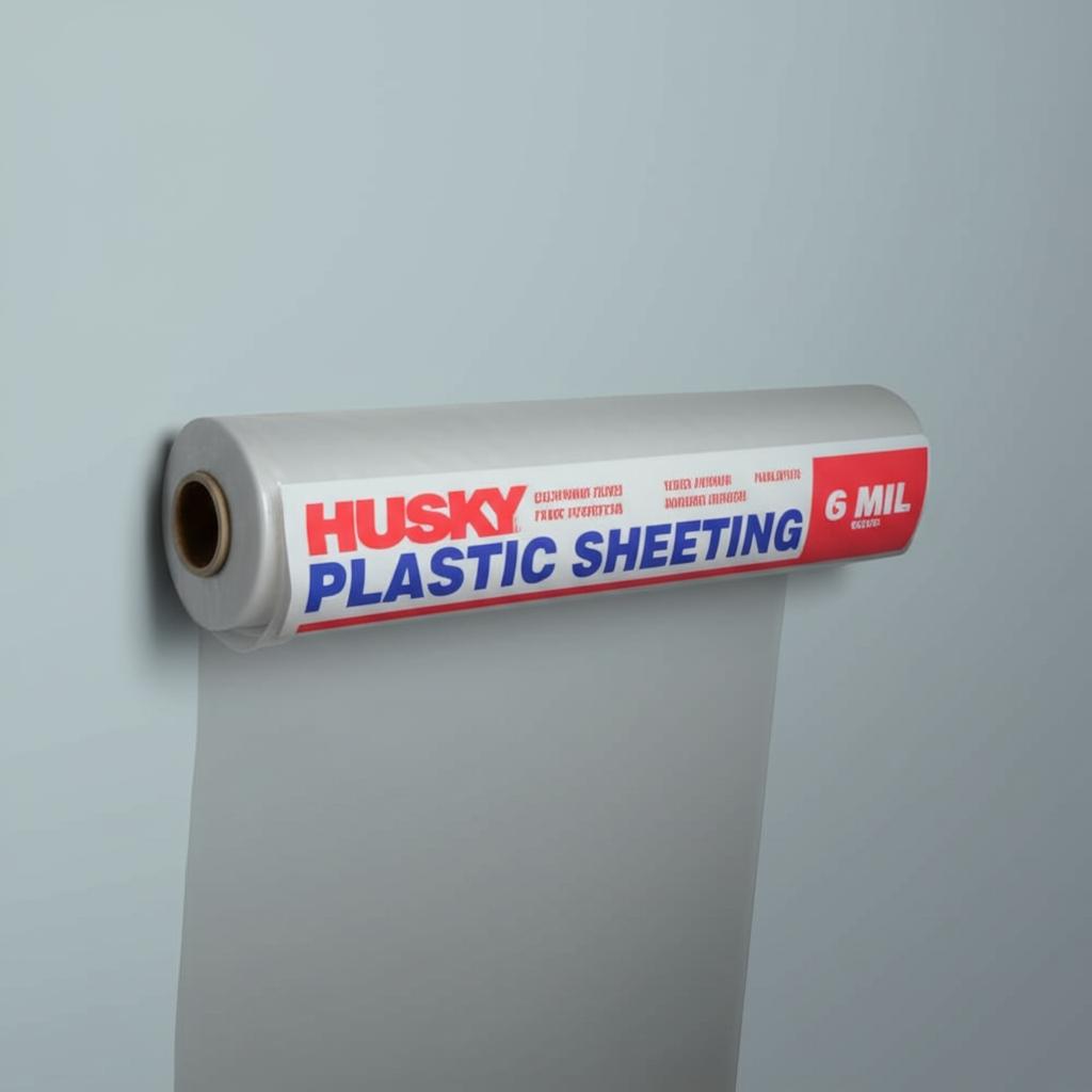 Husky 6 Mil Heavy Duty Clear Plastic Sheeting - Durable and Eco-Friendly