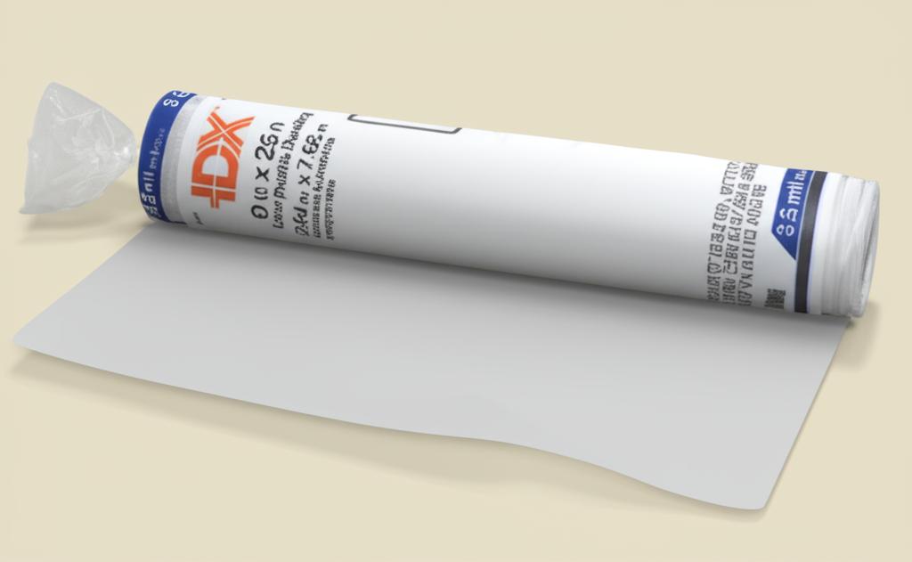 Husky 3.5 Mil Clear Polyethylene Sheeting, 10 ft x 25 ft