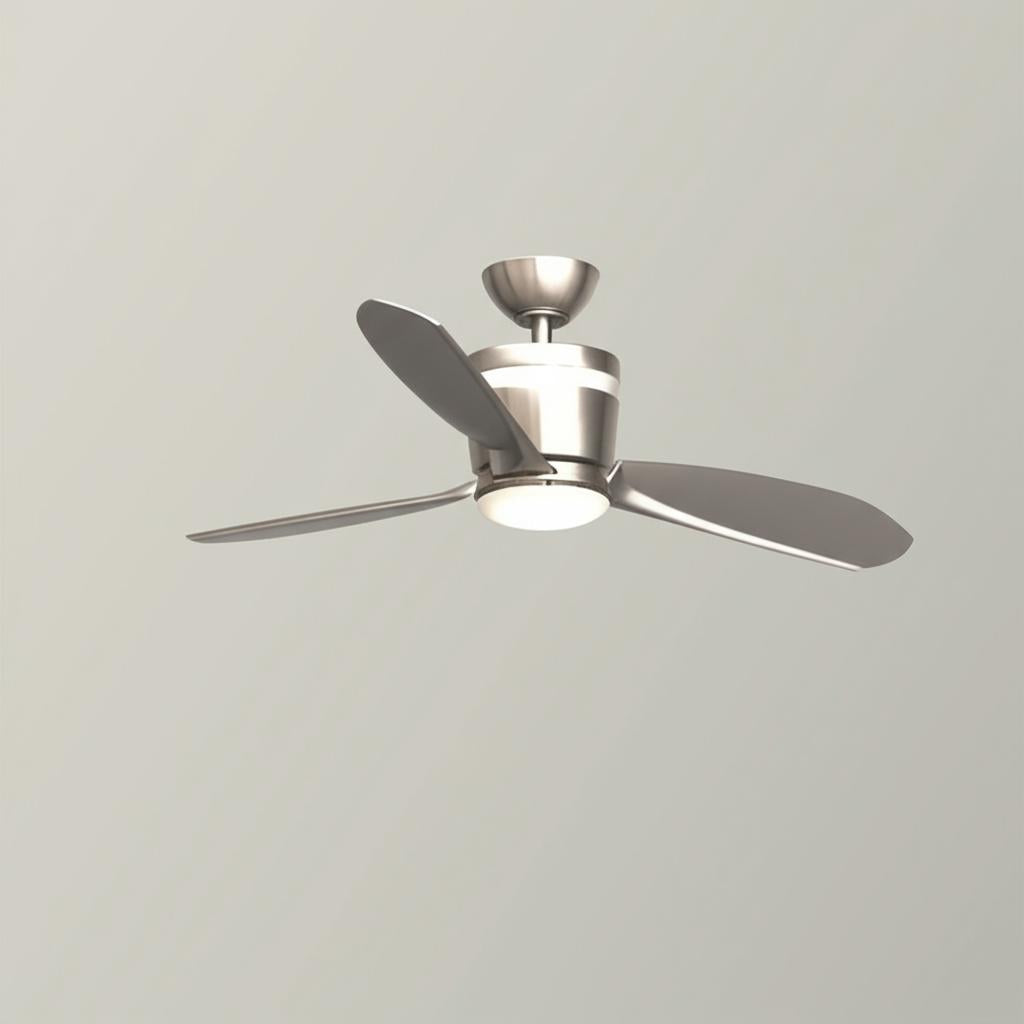 Home Decorators Collection Federigo 48-inch Nickel Ceiling Fan with LED Light and Remote