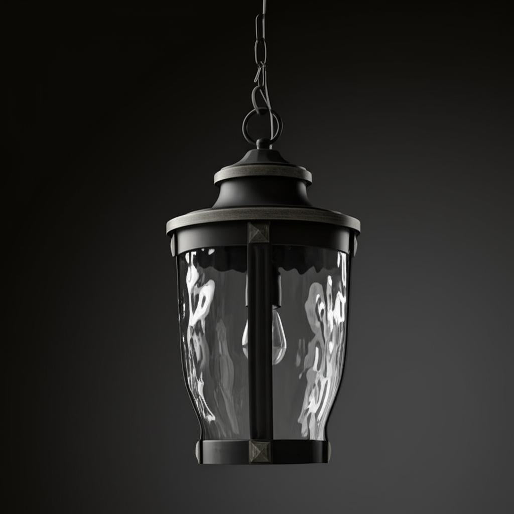 Home Decorators Collection McCarthy 1-Light Bronze Outdoor Chain Hung Lantern