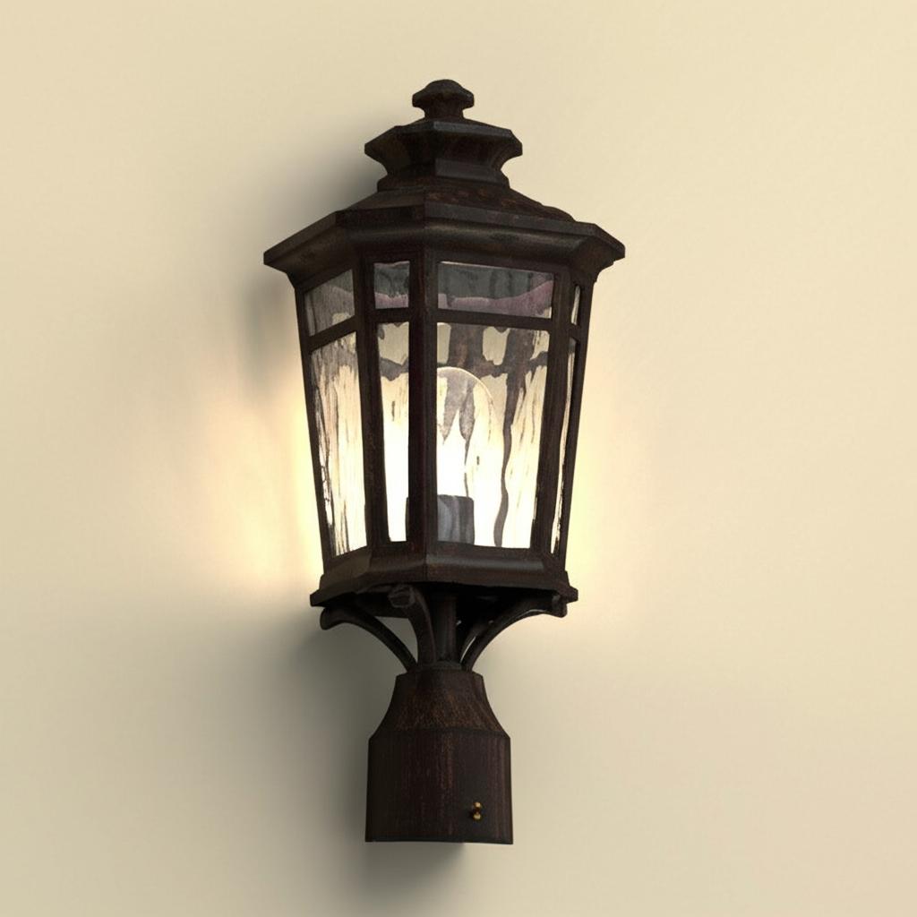 Home Decorators Collection Waterton 1-Light Outdoor Post Lantern