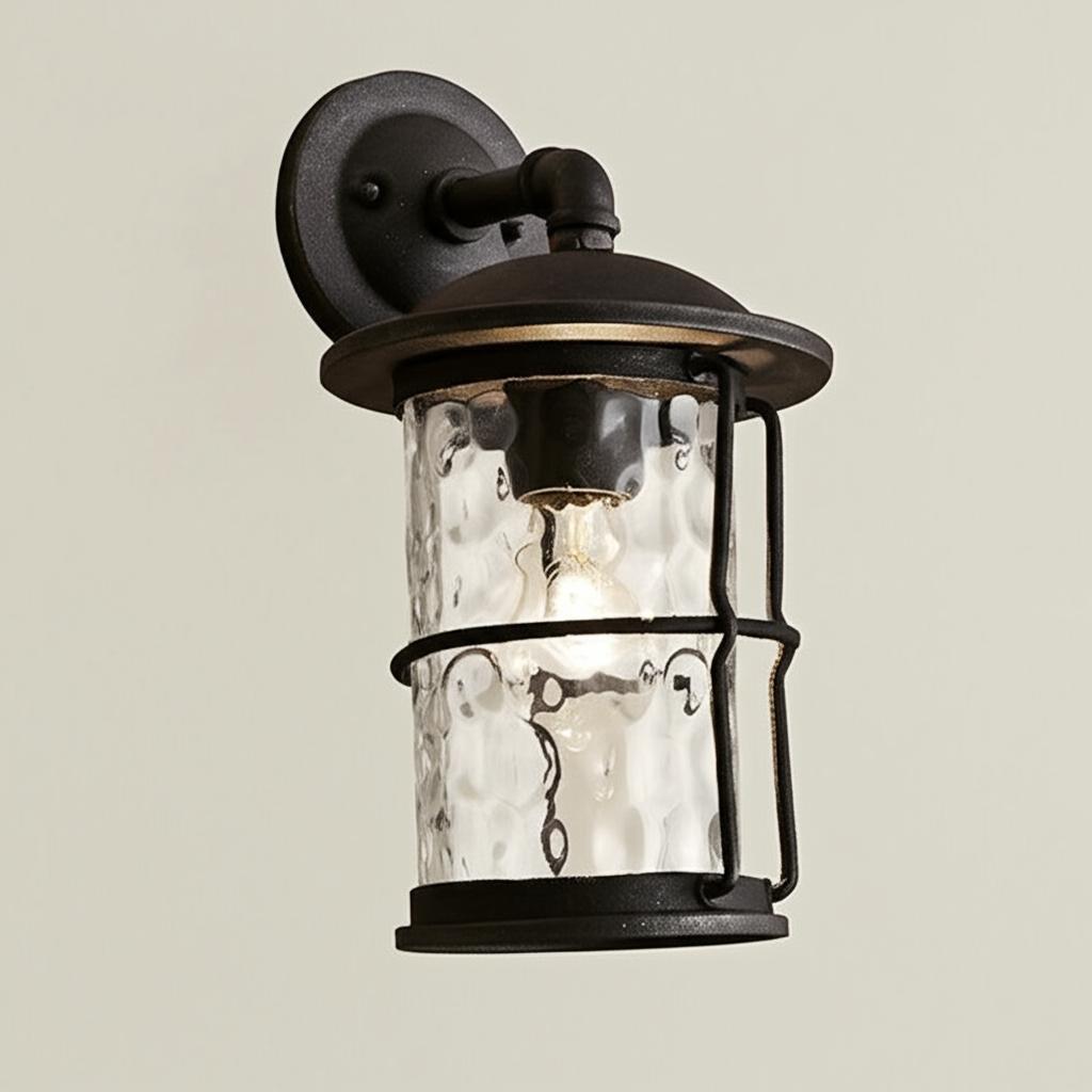 Home Decorators Collection 13.5 in. Gilded Iron Outdoor Wall Lantern