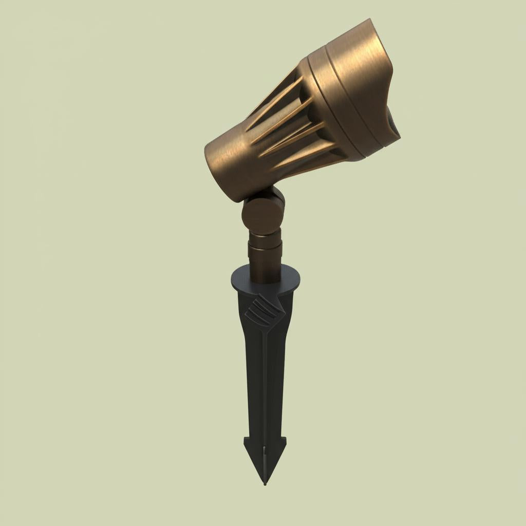 Home Decorators Collection Brass LED Landscape Flood Light - 10W, 2700K