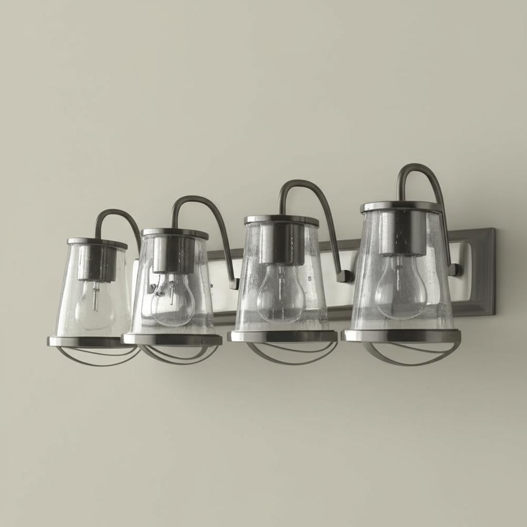 Home Decorators Collection Georgina 4-Light Brushed Nickel Vanity Light