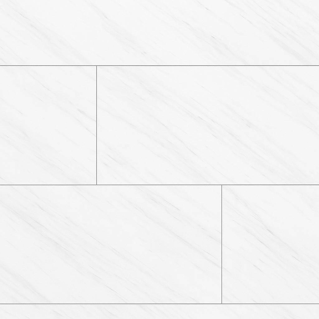 Pianetto Tauleto Bianco Polished Porcelain Tile - 12 x 24