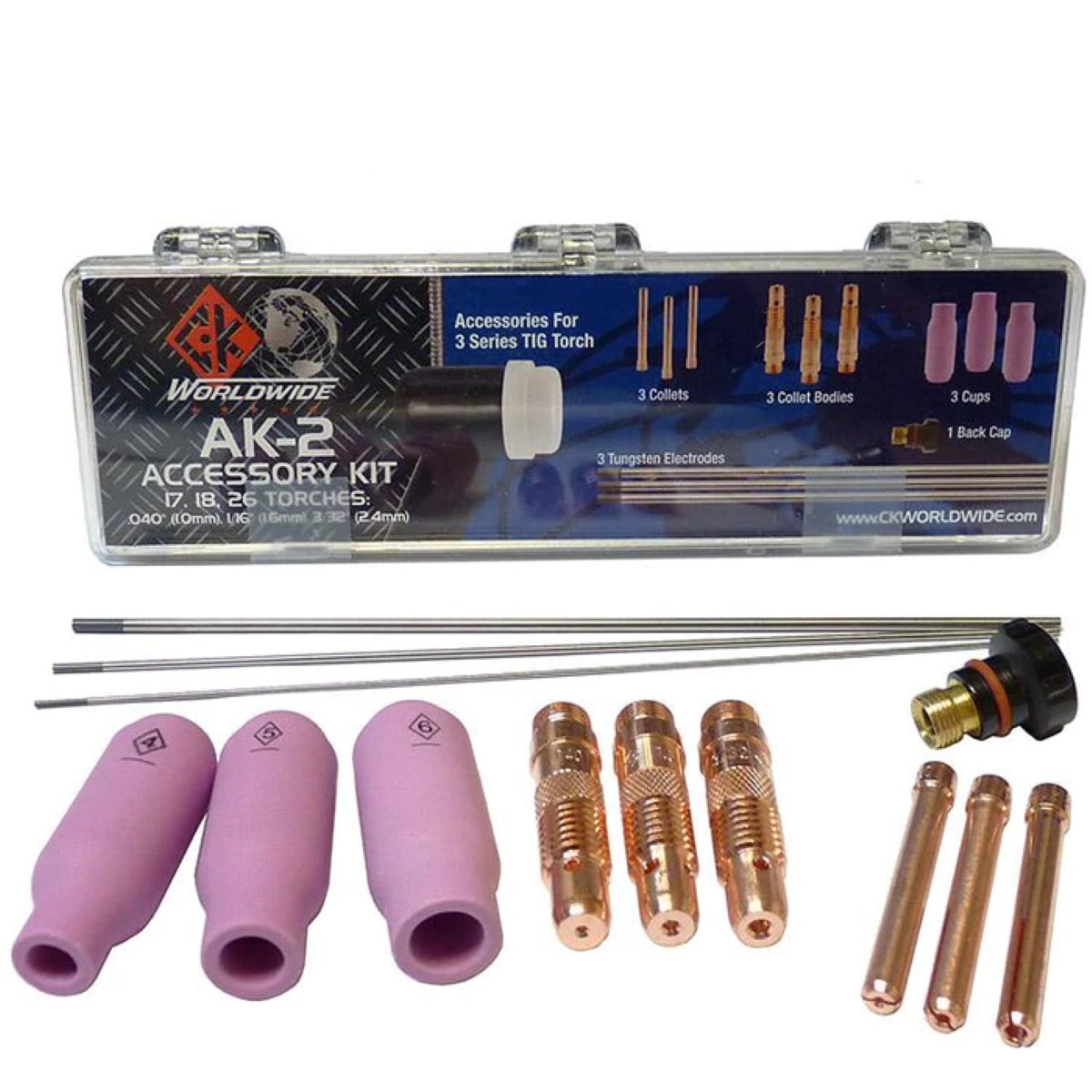 CK Worldwide 3 Series TIG Torch Accessory Kit (AK-2)