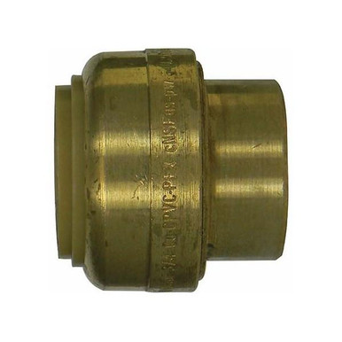 A.Y. McDonald Lead Free Brass Push to Fit Copper Pipe Cap 1/2" thru 1"