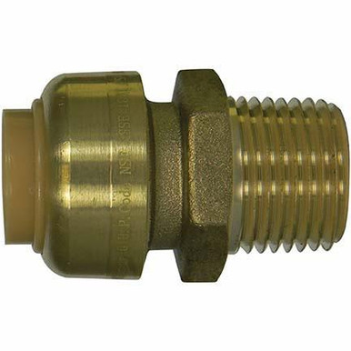 A.Y. McDonald Lead Free Brass Push to Fit Copper Pipe Male Adapters 1/2" thru 1"