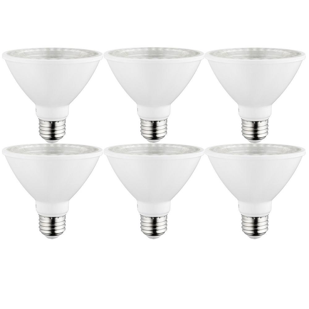 Sunlite 75-Watt Equivalent PAR30 Short Neck ENERGY STAR and Dimmable LED Light Bulb in Warm White 2700K (6-Pack)