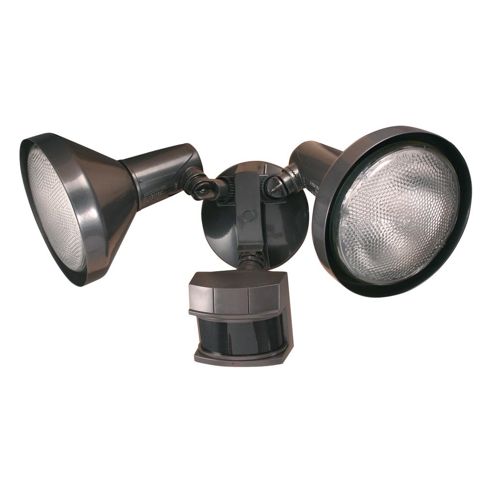 Heath Zenith 240° Bronze Motion Activated Outdoor Flood Light