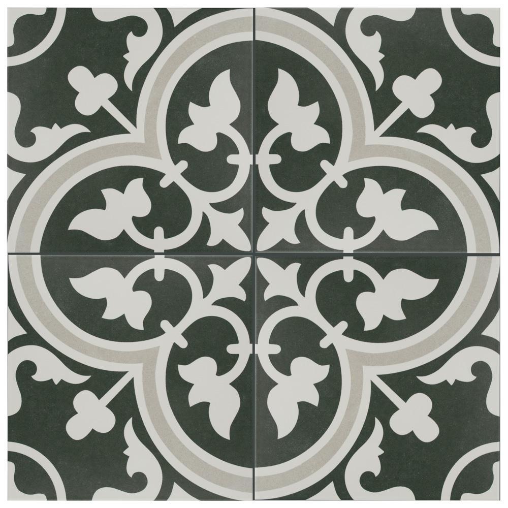 Merola Tile Arte Due Encaustic 9-3/4 in. x 9-3/4 in. Porcelain Floor and Wall Tile (11.11 sq. ft. / case)