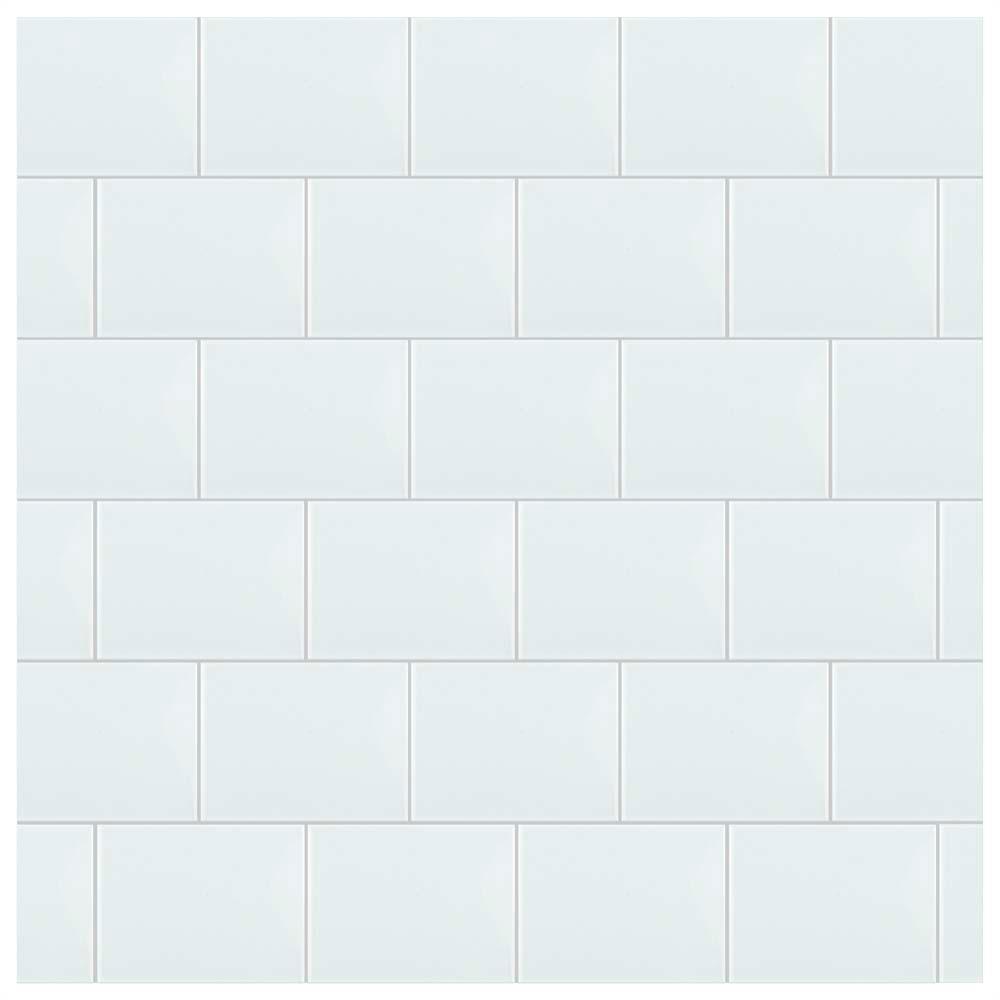 Merola Tile Park Retro White Ice 6 in. x 8 in. Ceramic Subway Wall Tile (9 sq. ft. / case)