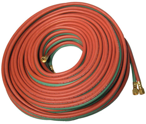 Washington Alloy Twin Welding Hose - 100 ft. 1/4" Grade T BXB
